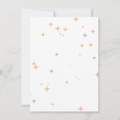 Spooky Chic Gothic Bat & Pumpkins Baby Shower Kaart (Achterkant)