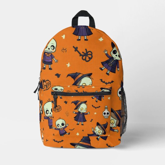 Spooky Chic Halloween kussen - angstaanjagend fees Bedrukte Rugzak (Voorkant)