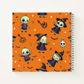 Spooky Chic Halloween kussen - angstaanjagend fees Notitieboek (Achterkant)