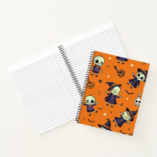 Spooky Chic Halloween kussen - angstaanjagend fees Notitieboek (Binnen)