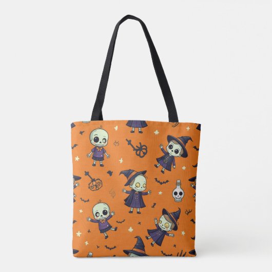 Spooky Chic Halloween kussen - angstaanjagend fees Tote Bag (Achterkant)