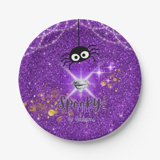 Spooky Chic Halloween Party Paper Bord (Voorkant)