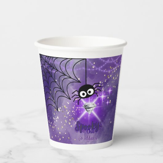 Spooky Chic Halloween Party Paper Cup Papieren Bekers (Voorkant)
