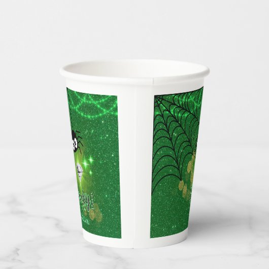 Spooky Chic Halloween Party Paper Cup Papieren Bekers (Rechts)