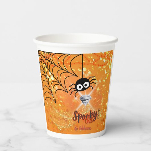 Spooky Chic Halloween Party Paper Cup Papieren Bekers (Achterkant)