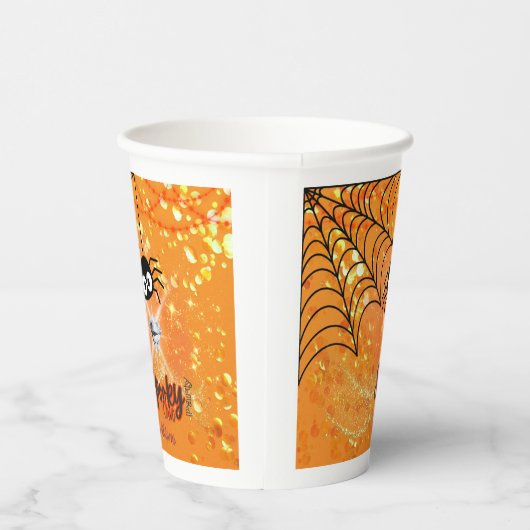 Spooky Chic Halloween Party Paper Cup Papieren Bekers (Rechts)