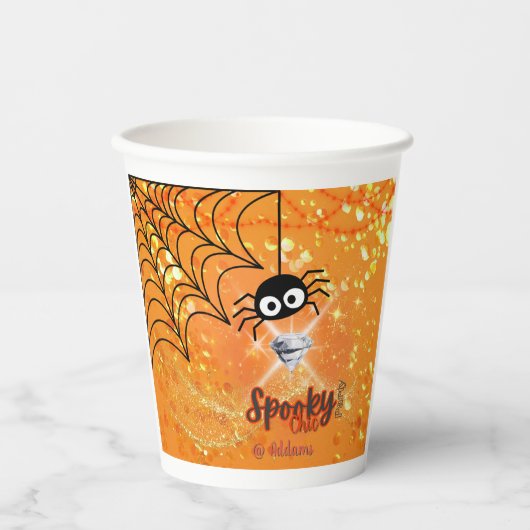 Spooky Chic Halloween Party Paper Cup Papieren Bekers (Voorkant)