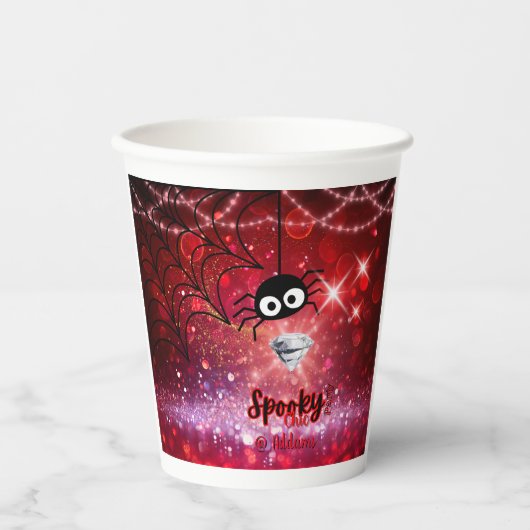 Spooky Chic Halloween Party Paper Cup Papieren Bekers (Voorkant)