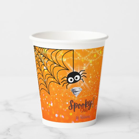 Spooky Chic Halloween Party Paper Cup Papieren Bekers (Voorkant)