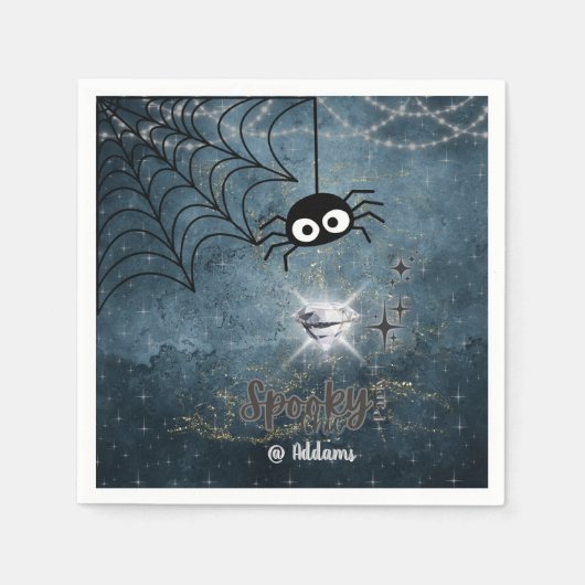 Spooky Chic Halloween Party Papier servet (Voorkant)