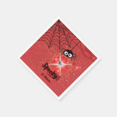 Spooky Chic Halloween Party Papier servet (Hoek)