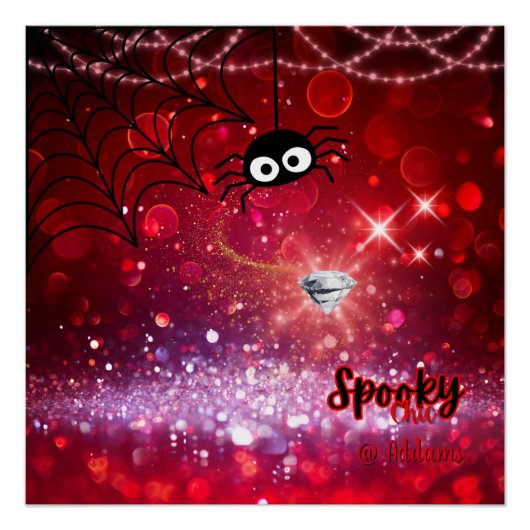 Spooky Chic Halloween Party Perfect Poster (Voorkant)