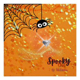Spooky Chic Halloween Party Perfect Poster