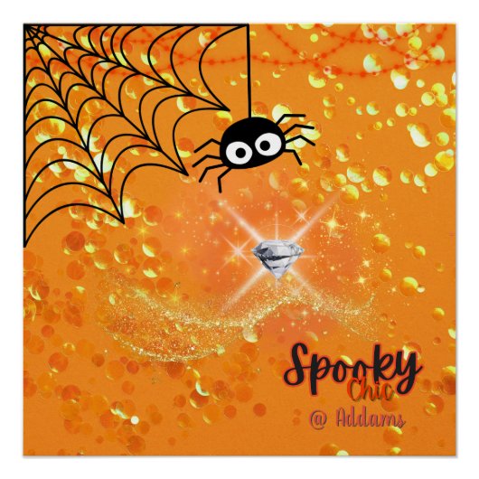 Spooky Chic Halloween Party Perfect Poster (Voorkant)