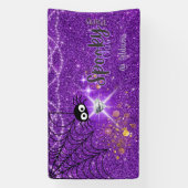 Spooky Chic Halloween Party Spandoek (Verticaal)