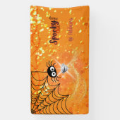 Spooky Chic Halloween Party Spandoek (Verticaal)