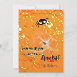 Spooky Chic Halloween Party Uitnodiging