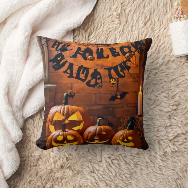 Spooky Chic Halloween Sierkussennen Kussen (Deken)