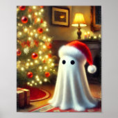Spooky Christmas Ghost Poster (Voorkant)