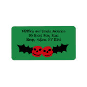 Spooky Christmas griezelig Gothic thema vakantie Etiket (Voorkant)