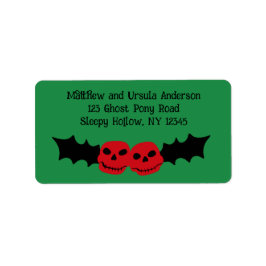 Spooky Christmas griezelig Gothic thema vakantie Etiket