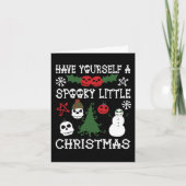 Spooky Christmas griezelig Gothic thema vakantie Kaart (Voorkant)