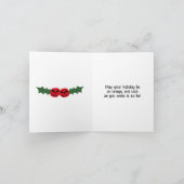 Spooky Christmas griezelig Gothic thema vakantie Kaart (Binnen)