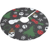 Spooky Christmas griezelig Gothic thema vakantie Kerstboom Rok (Gekanteld)