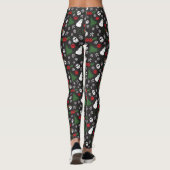 Spooky Christmas griezelig Gothic thema vakantie Leggings (Achterkant)