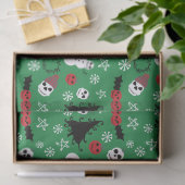 Spooky Christmas griezelig Gothic thema vakantie Tissuepapier (Geschenk)