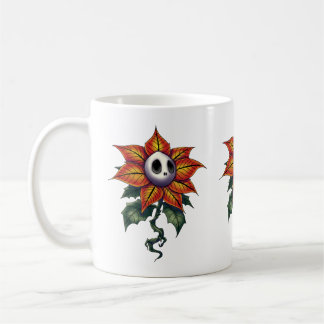 Spooky Christmas Poinsettia Koffiemok