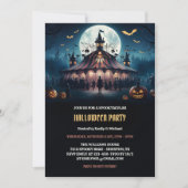 Spooky Circus Halloween Carnaval Theme Party Kaart (Voorkant)