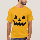 Spooky Classic Jack-o'-Lantern Face T-shirt (Voorkant)