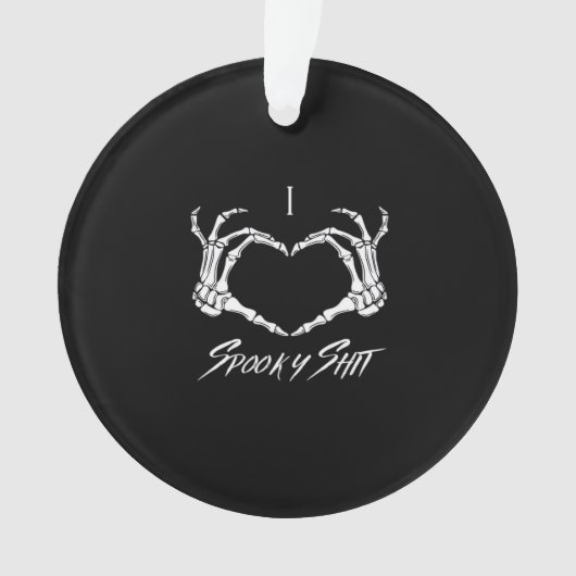 Spooky Classic - Skeleton Hands Heart Ornament (voorkant)