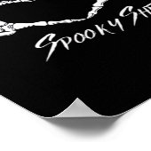 Spooky Classic - Skeleton Hands Heart Poster (Hoek)