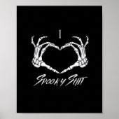 Spooky Classic - Skeleton Hands Heart Poster (Voorkant)