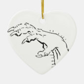 Spooky Claw Hand Eerie Keramisch Ornament (Voorkant)