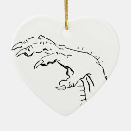 Spooky Claw Hand Eerie Keramisch Ornament