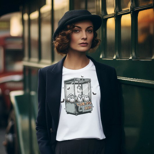 Spooky Claw Machine Ghost Grabber T-shirt