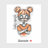 Spooky Clown Girl Sticker (Vel)