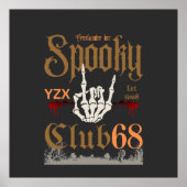 Spooky club Sierkussen Poster (Voorkant)