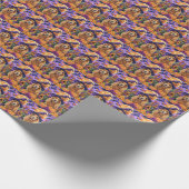 Spooky Cocker Spaniel Hond Halloween Heksenpompoen Cadeaupapier (Hoek)