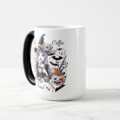 Spooky Coffee Break Halloween Witch Magische Mok (Voorkant links)