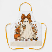 Spooky Coffee & Pumpkin Kitchen Schort (Voorkant)