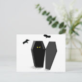 Spooky Coffin Briefkaart (Staand voorkant)