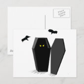 Spooky Coffin Briefkaart (Voorkant / Achterkant)