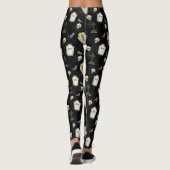 Spooky Coffin en Raven Halloween Leggings (Achterkant)