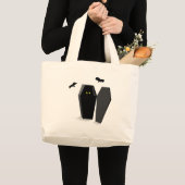 Spooky Coffin Grote Tote Bag (Voorkant (product))