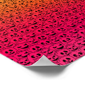 Spooky Colorful Pumpkins - Halloween Pattern Poster (Hoek)
