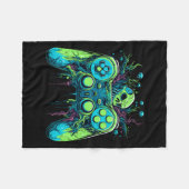 Spooky Cool Gaming Controller Videogame 1 Fleece Deken (Voorkant (Horizontaal))